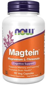 Magtein Magnesium Ltreonat 90 Kapseln NOW FOODS